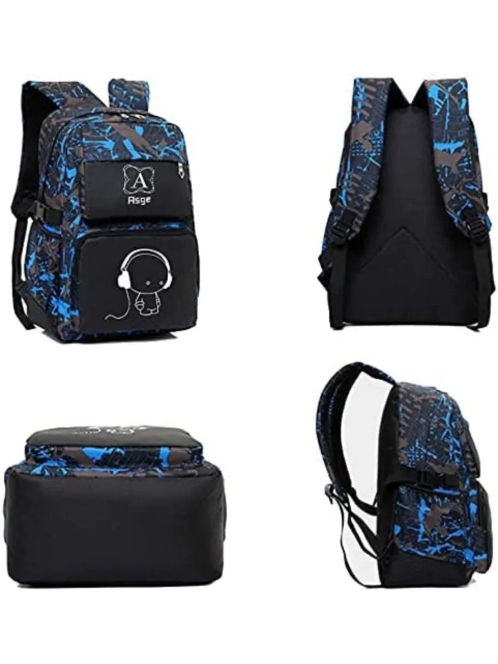 Camo Waterproof Backpack for Boys - School, Travel & Middle School Bookbag